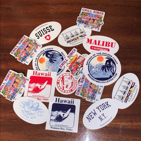 10 Brandy Melville Stickers! - Picture 2 of 4